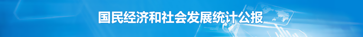 國(guó)民經(jīng)濟(jì)和社會(huì)發(fā)展統(tǒng)計(jì)公報(bào)